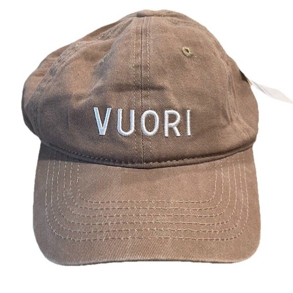 Vuori Other - Vuori Unisex Spell out Logo Ball Cap Tan One Size Adjustable NWT Cotton NWT